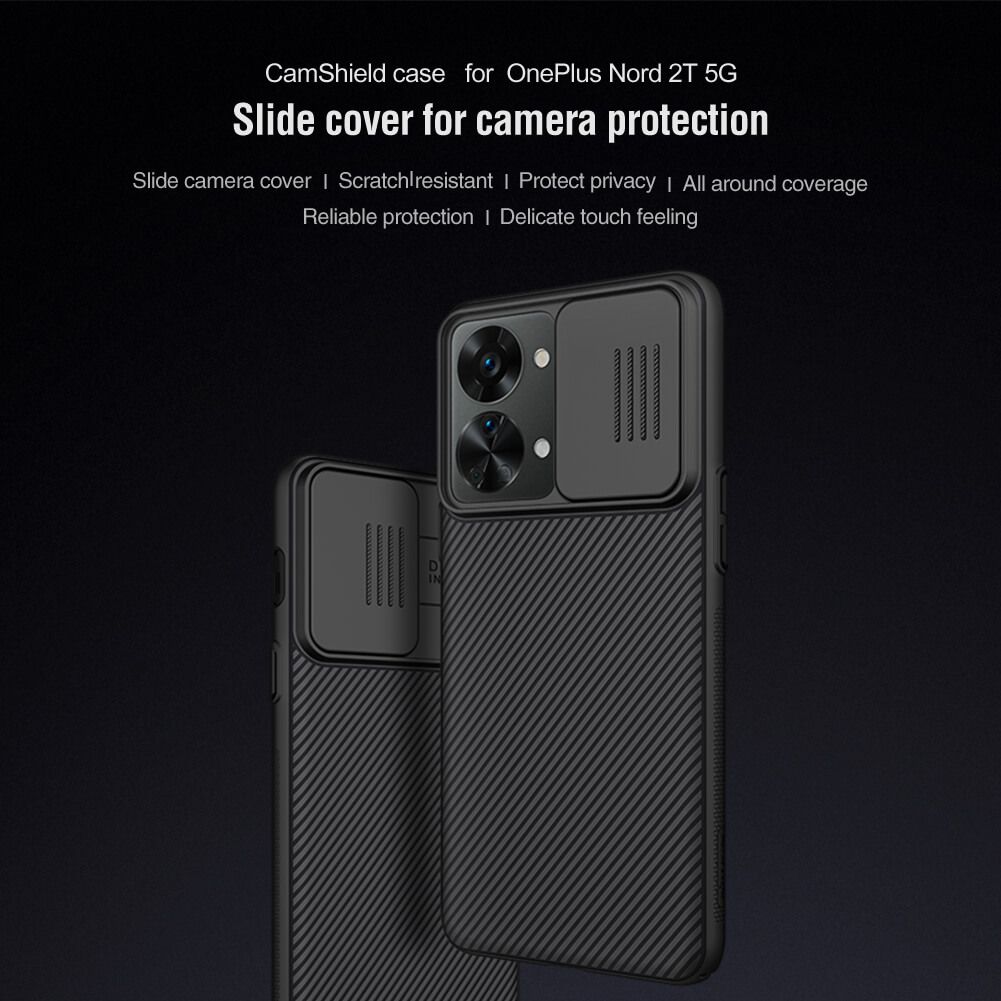 Nillkin CamShield Cover Case with Sliding Camera Protector Shockproof Protective Case for Oneplus Nord 2T