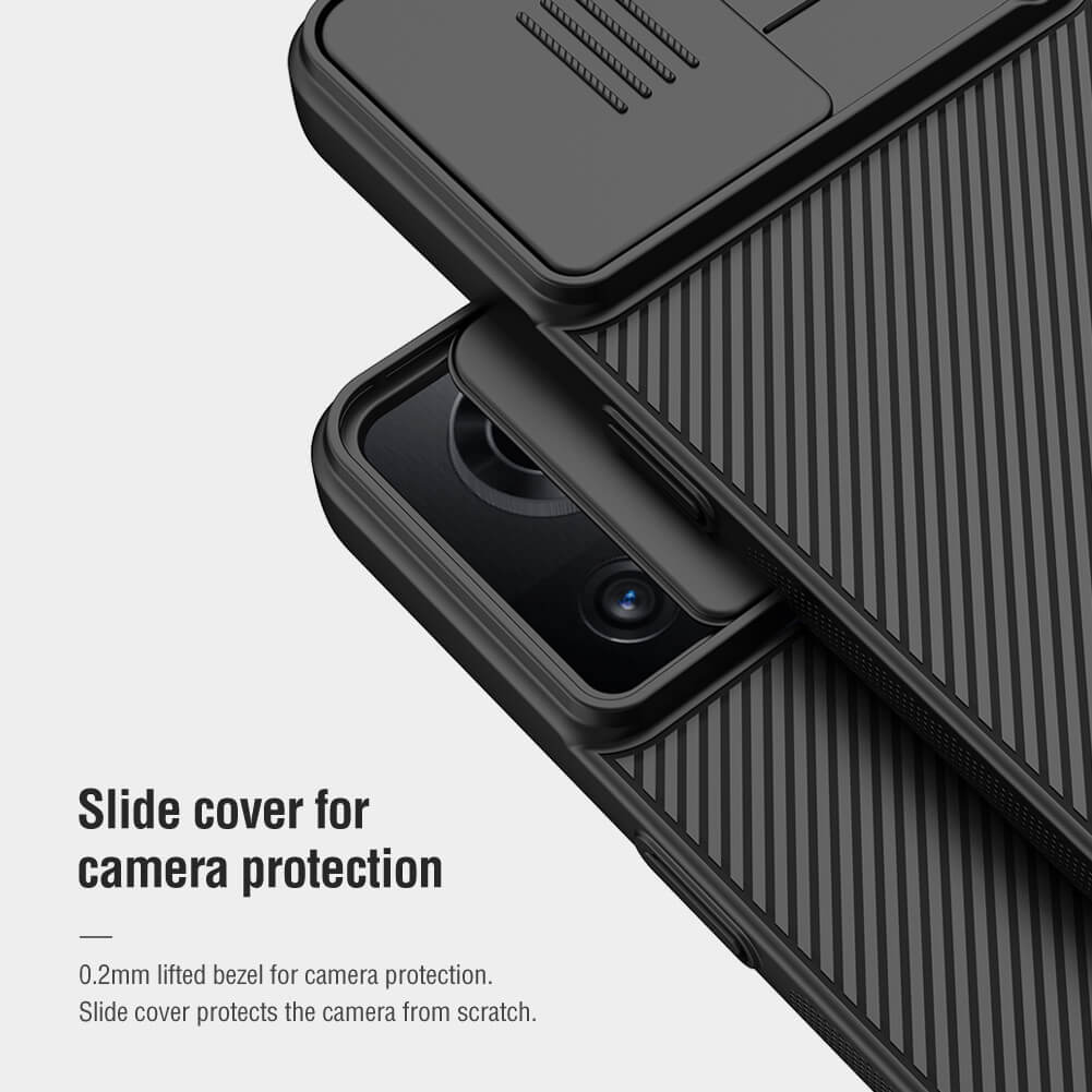 Nillkin CamShield Cover Case with Sliding Camera Protector Shockproof Protective Case for Oneplus Ace 5G