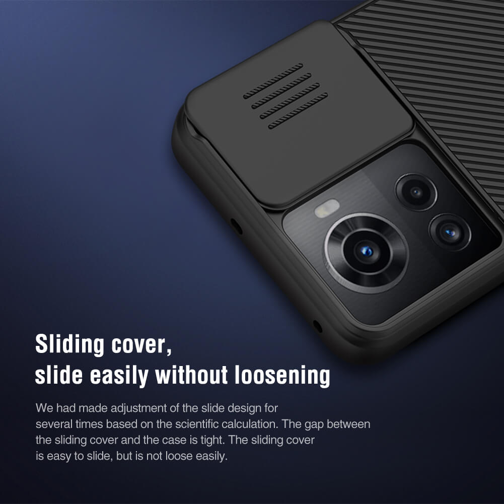 Nillkin CamShield Cover Case with Sliding Camera Protector Shockproof Protective Case for Oneplus Ace 5G