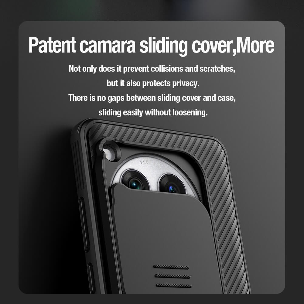 Nillkin CamShield Cover Case with Sliding Camera Protector Shockproof Protective Case for Oneplus 12