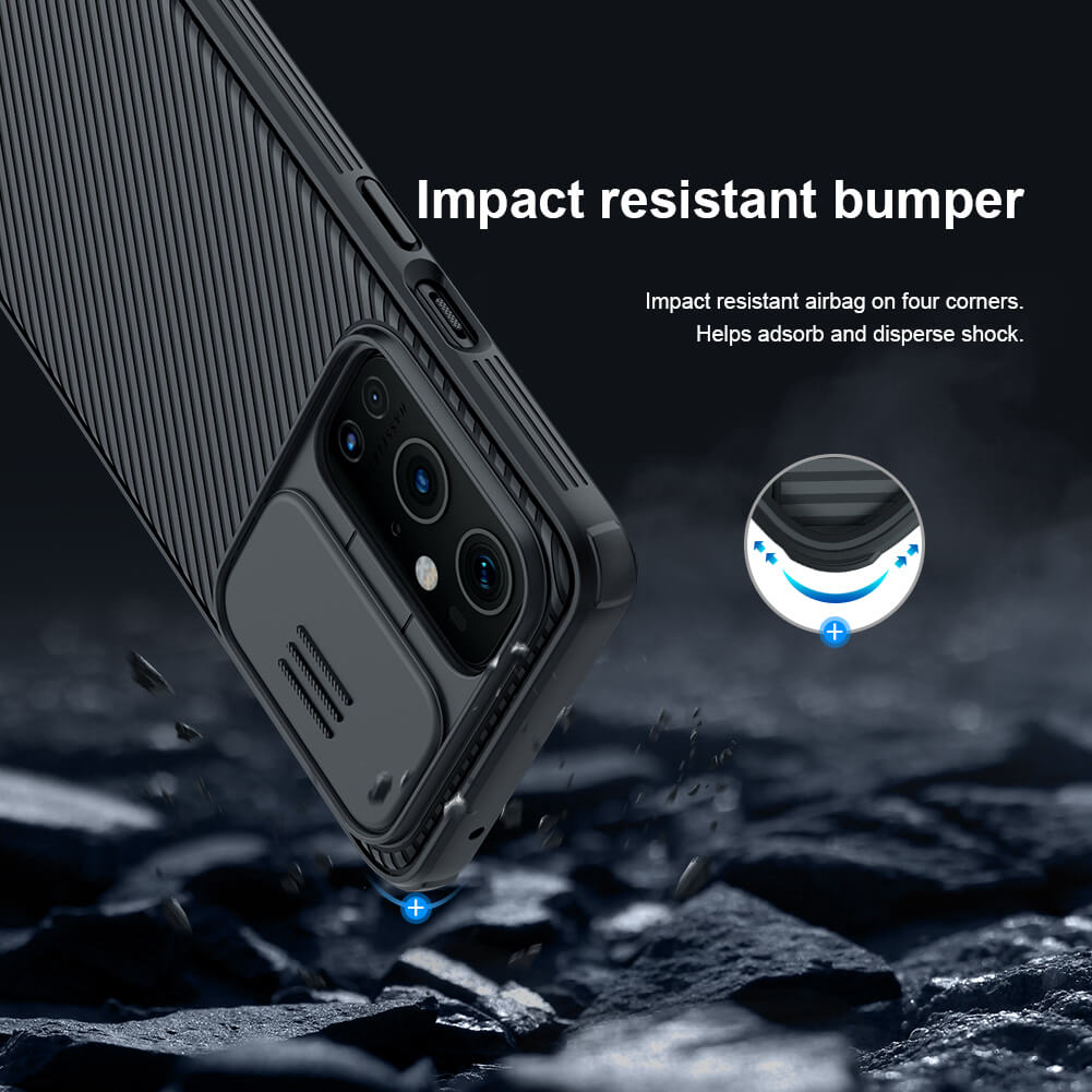 Nillkin CamShield Cover Case with Sliding Camera Protector Shockproof Protective Case for Oneplus 9 Pro