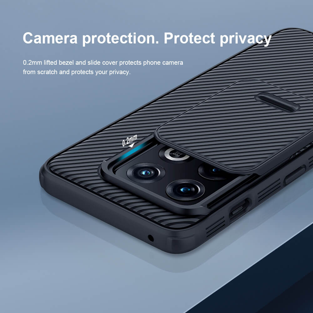 Nillkin CamShield Cover Case with Sliding Camera Protector Shockproof Protective Case for Oneplus 10 Pro