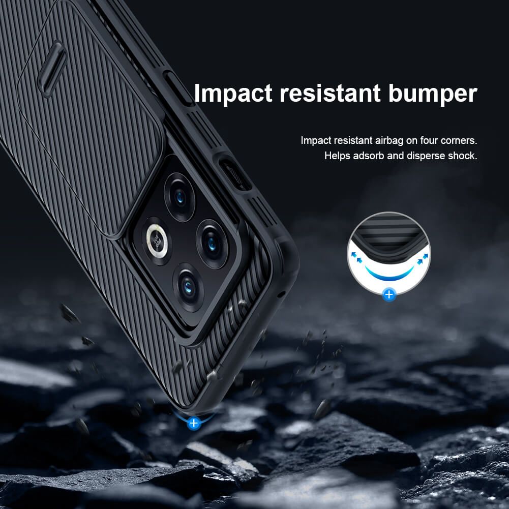 Nillkin CamShield Cover Case with Sliding Camera Protector Shockproof Protective Case for Oneplus 10 Pro