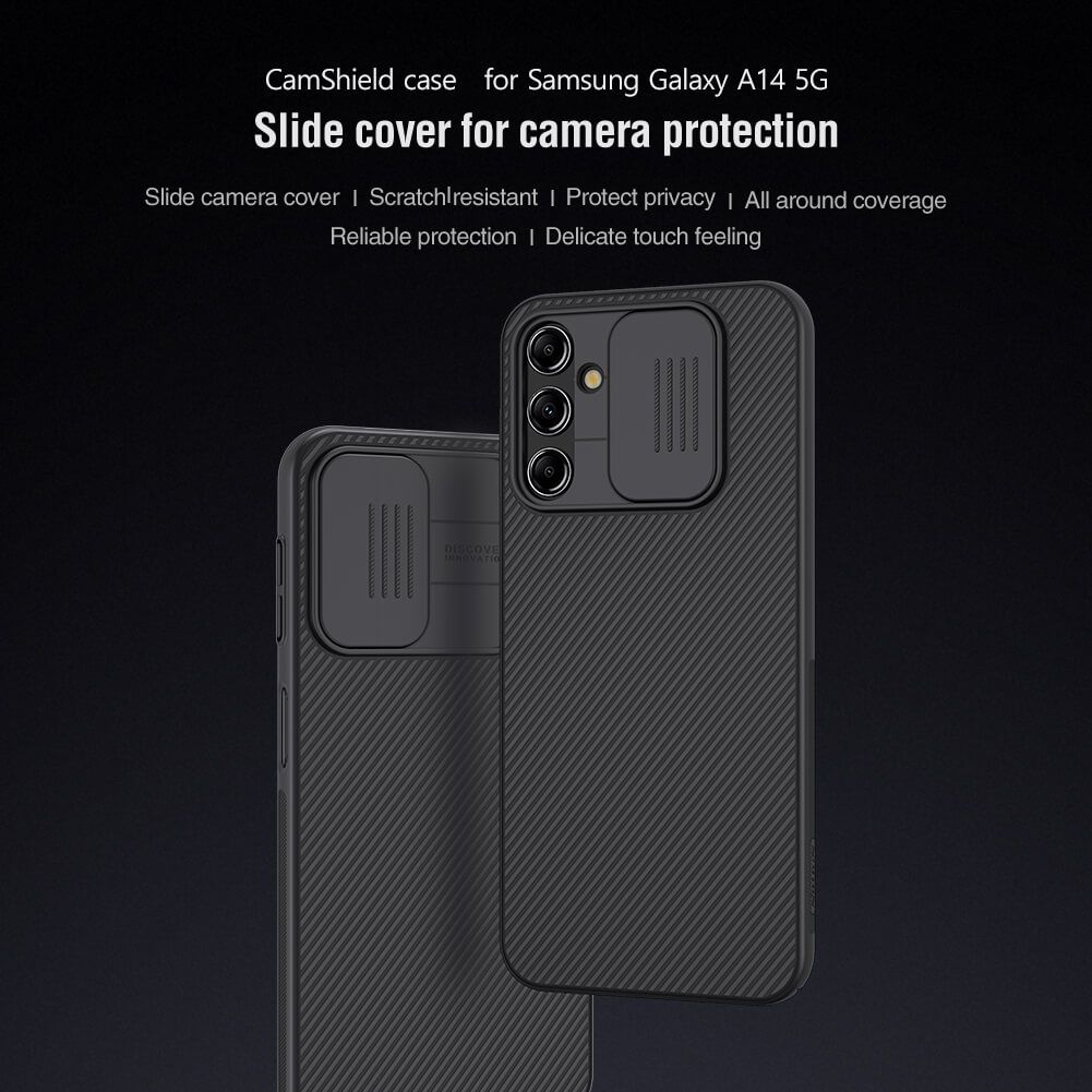 Nillkin CamShield Cover Case with Sliding Camera Protector Shockproof Protective Case for Samsung Galaxy A14