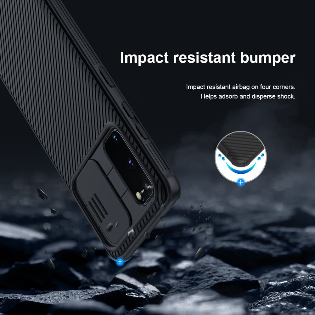 Nillkin CamShield Cover Case with Sliding Camera Protector Shockproof Protective Case for Samsung Galaxy S20