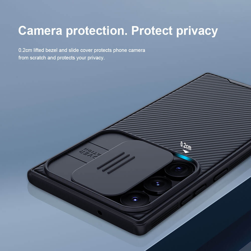 Nillkin CamShield Cover Case with Sliding Camera Protector Shockproof Protective Case for  Samsung Galaxy S23 Ultra