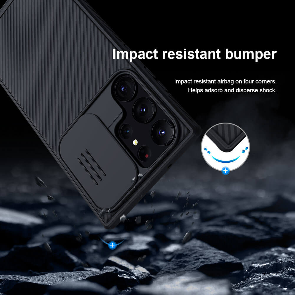 Nillkin CamShield Cover Case with Sliding Camera Protector Shockproof Protective Case for  Samsung Galaxy S23 Ultra