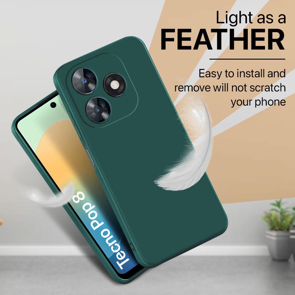 Soft Silicone Slim Smooth Phone Case Cover for Tecno Spark 10 Pro