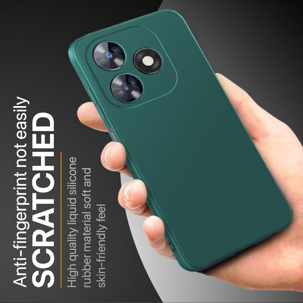 Soft Silicone Slim Smooth Phone Case Cover for Tecno Spark 10 Pro
