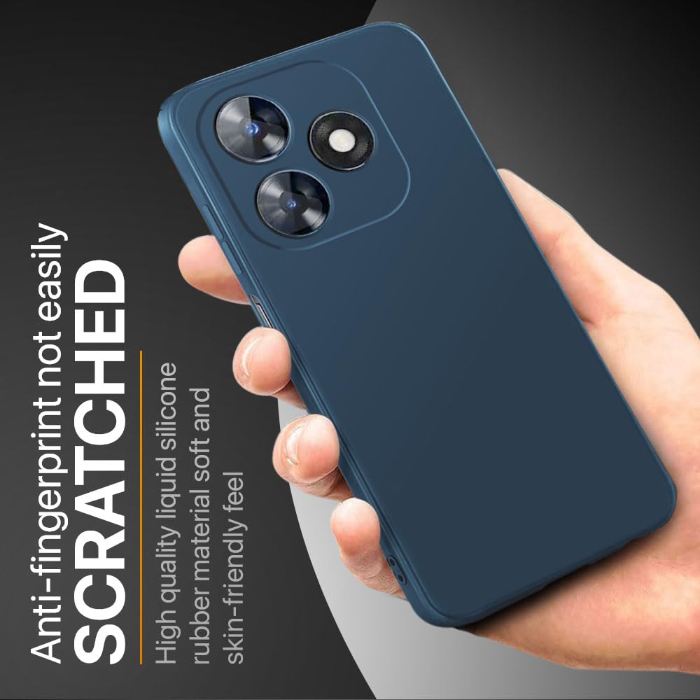 Soft Silicone Slim Smooth Phone Case Cover for Tecno Spark 10 Pro