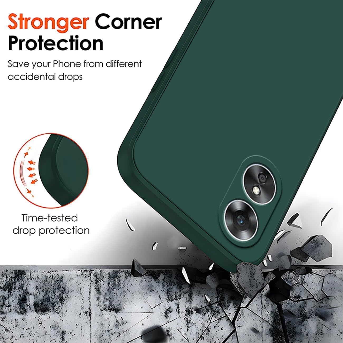 Soft Silicone Slim Smooth Phone Case Cover for Oppo A78