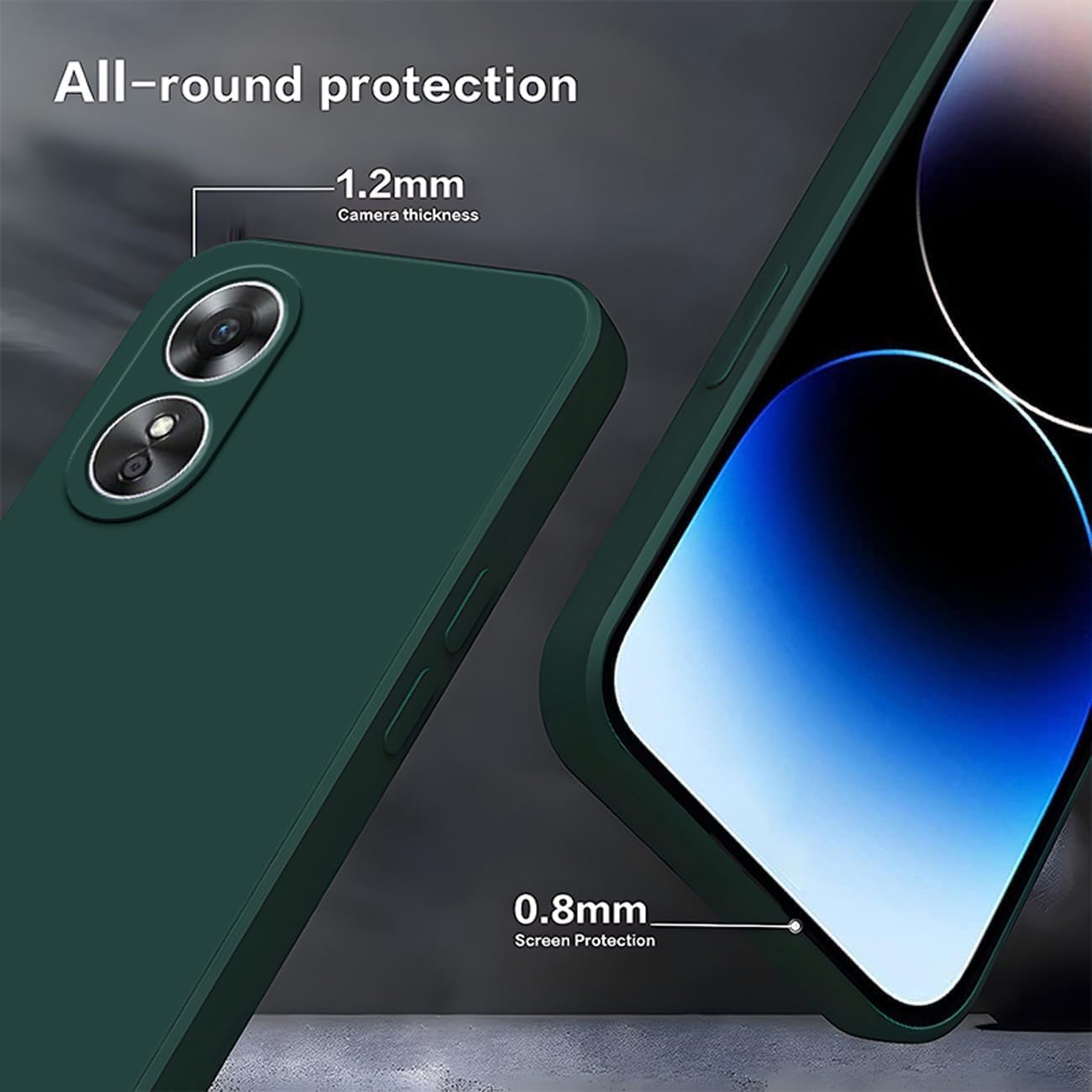 Soft Silicone Slim Smooth Phone Case Cover for Oppo A78