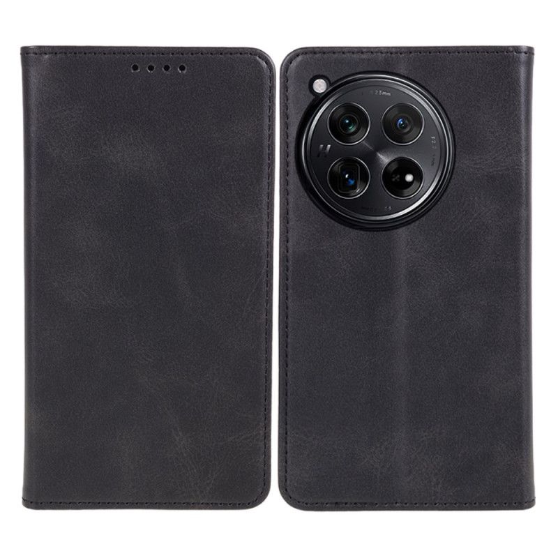 Black Wallet Retro Leather Kickstand Flip Case All-Round Protection Cover Case For Oneplus 12