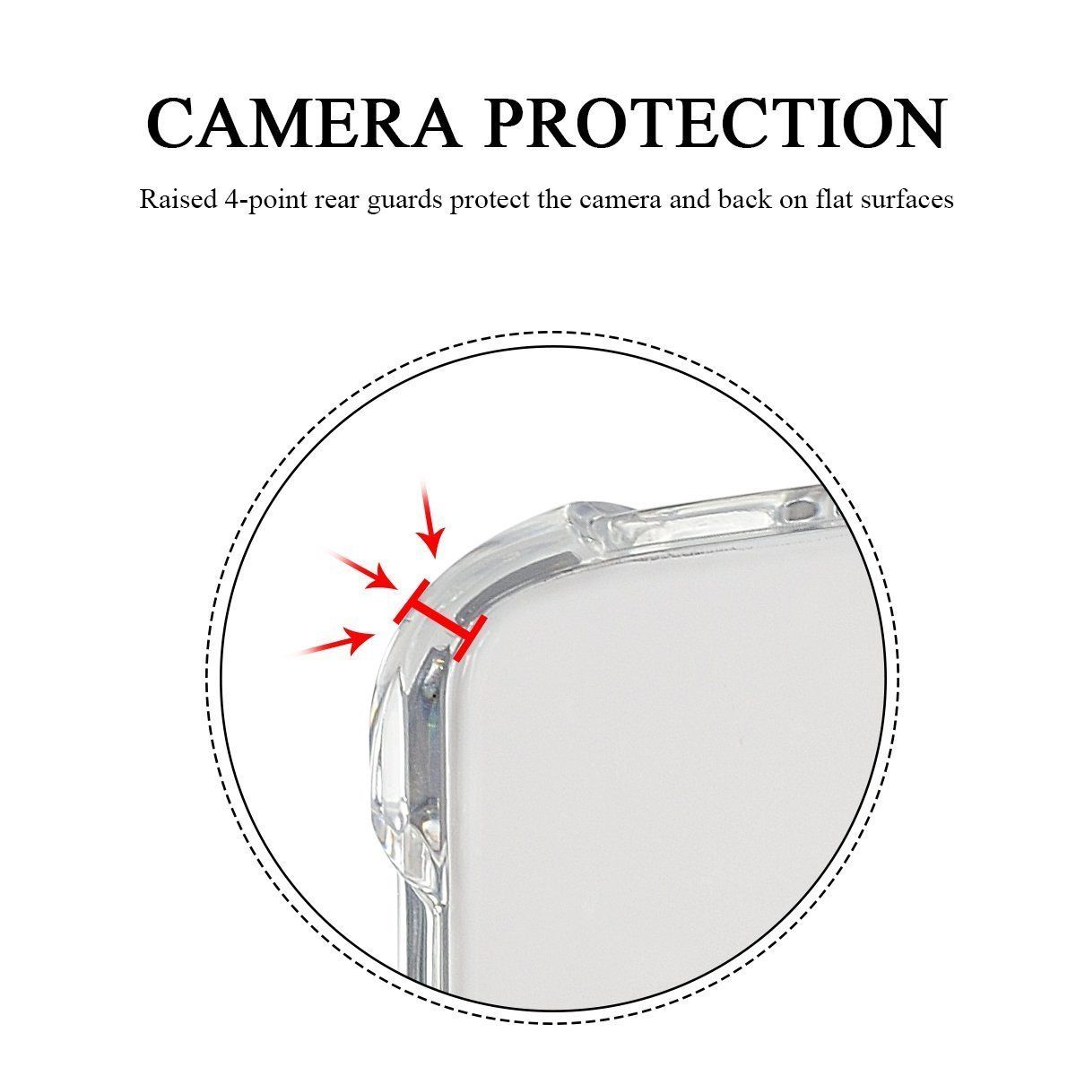 Clear Transparent Shock-absorbing TPU Case Cover for Samsung Galaxy S7 Edge
