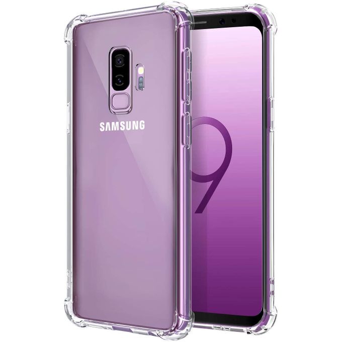 Clear Transparent Shock-absorbing TPU Case Cover for Samsung Galaxy S9+ (Plus)