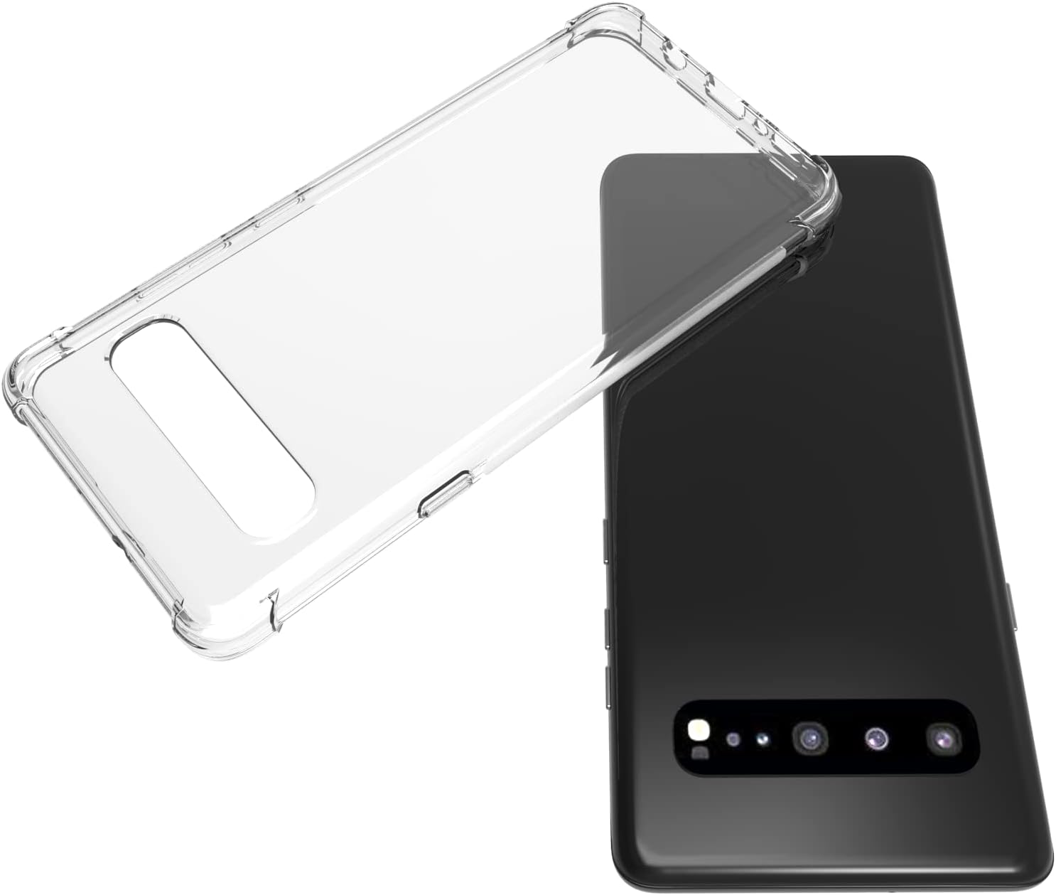 Clear Transparent Shock-absorbing TPU Case Cover for Samsung Galaxy S10 5G