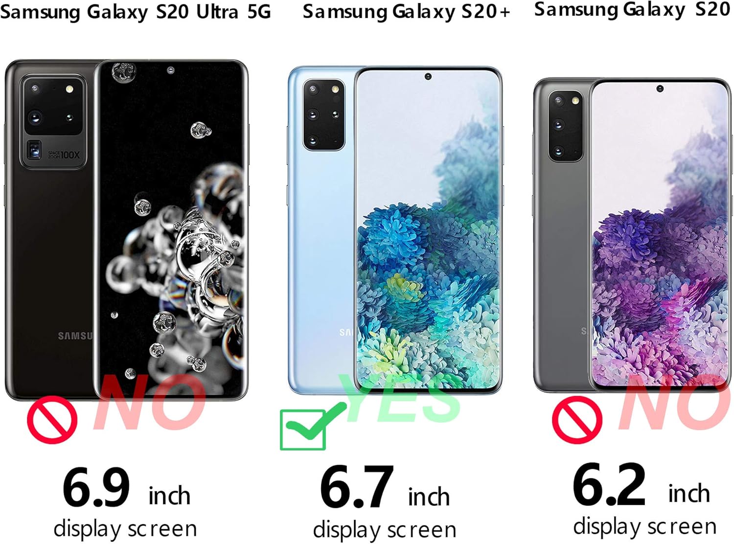 Clear Transparent Shock-absorbing TPU Case Cover for Samsung Galaxy S20+ (Plus)