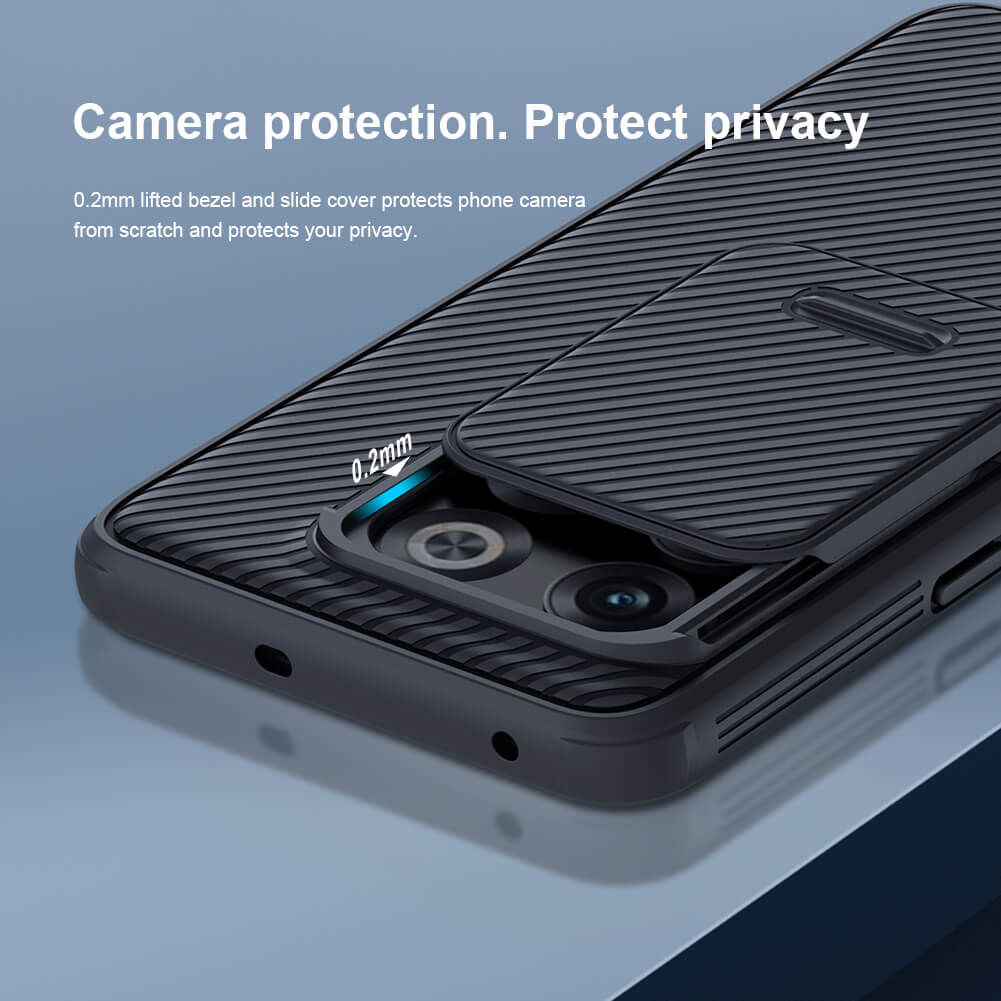 Nillkin CamShield Cover Case with Sliding Camera Protector Shockproof Protective Case for Oneplus 10T
