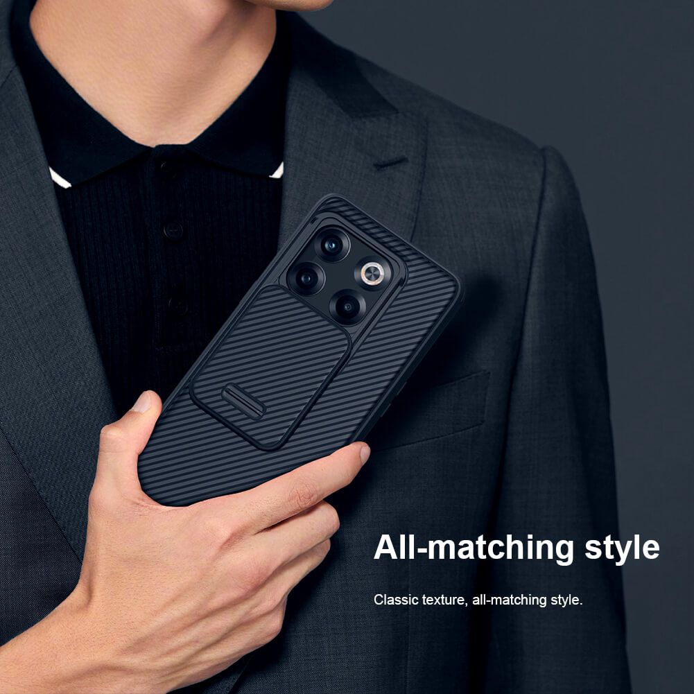 Nillkin CamShield Cover Case with Sliding Camera Protector Shockproof Protective Case for Oneplus 10T