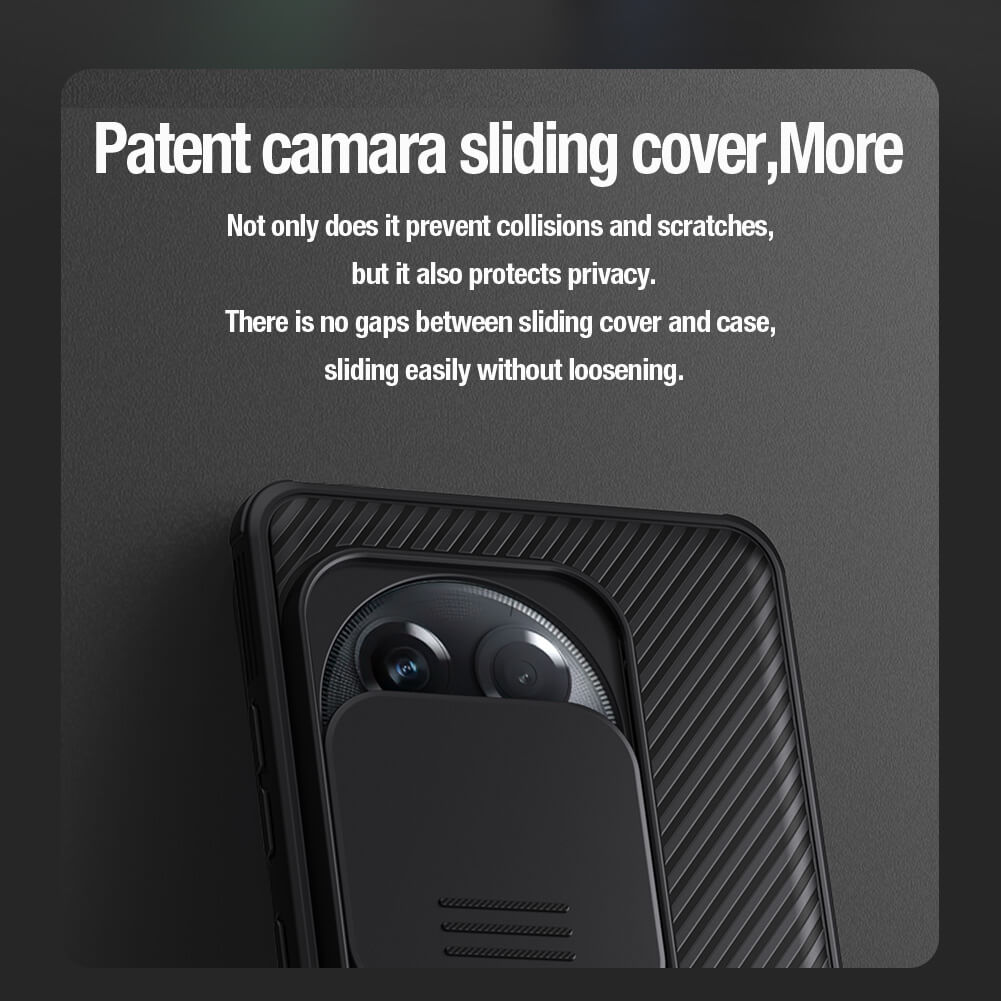 Nillkin CamShield Cover Case with Sliding Camera Protector Shockproof Protective Case for Oneplus Ace 2 Pro