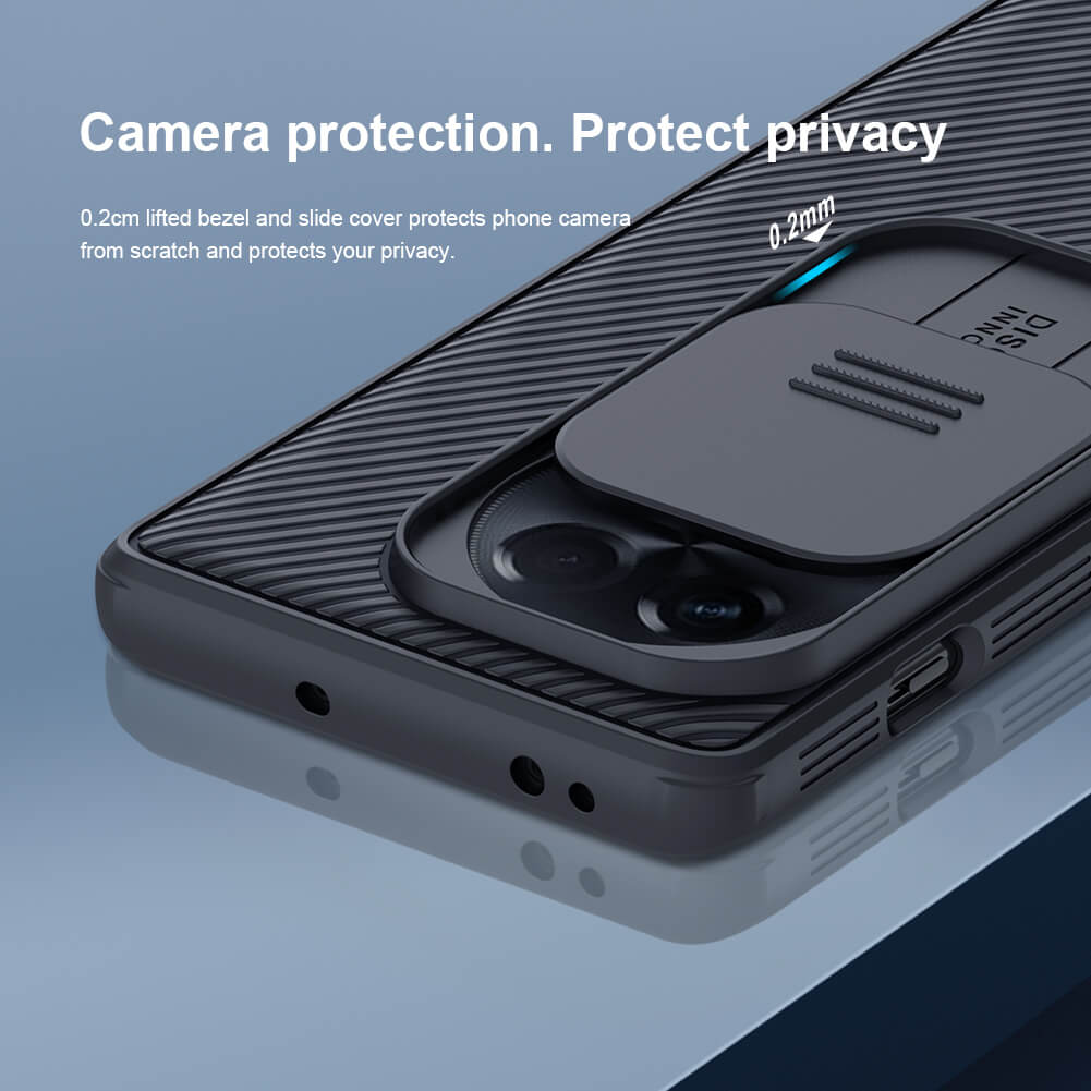 Nillkin CamShield Cover Case with Sliding Camera Protector Shockproof Protective Case for Oneplus Ace 2