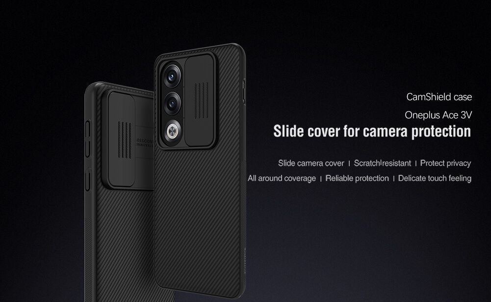 Nillkin CamShield Cover Case with Sliding Camera Protector Shockproof Protective Case for Oneplus Ace 3V