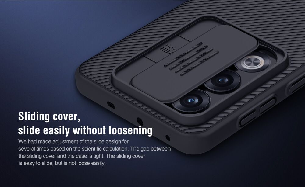 Nillkin CamShield Cover Case with Sliding Camera Protector Shockproof Protective Case for Oneplus Ace 3V