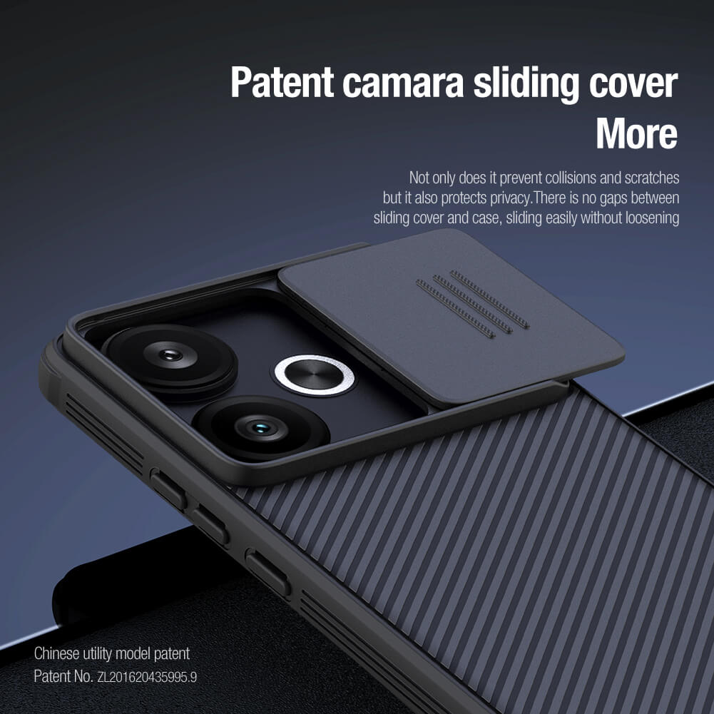 Nillkin CamShield Cover Case with Sliding Camera Protector Shockproof Protective Case for Xiaomi Poco F6
