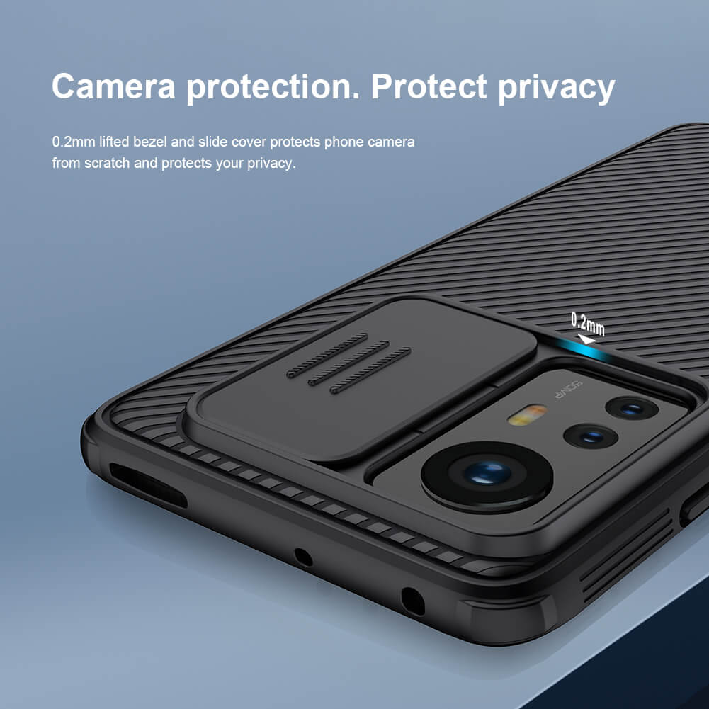 Nillkin CamShield Cover Case with Sliding Camera Protector Shockproof Protective Case for Xiaomi 12/Xiaomi 12X/Xiaomi 12S