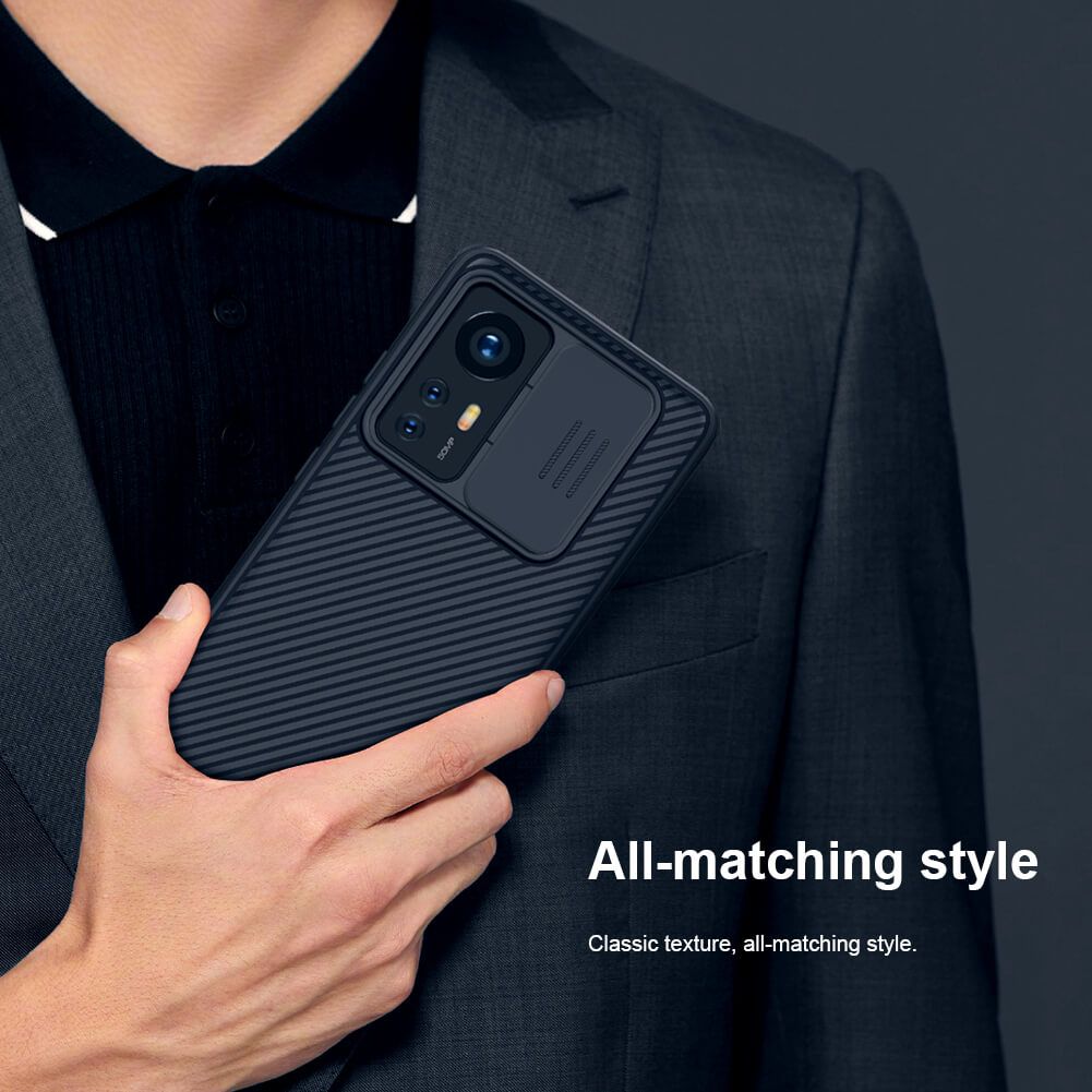 Nillkin CamShield Cover Case with Sliding Camera Protector Shockproof Protective Case for Xiaomi 12/Xiaomi 12X/Xiaomi 12S