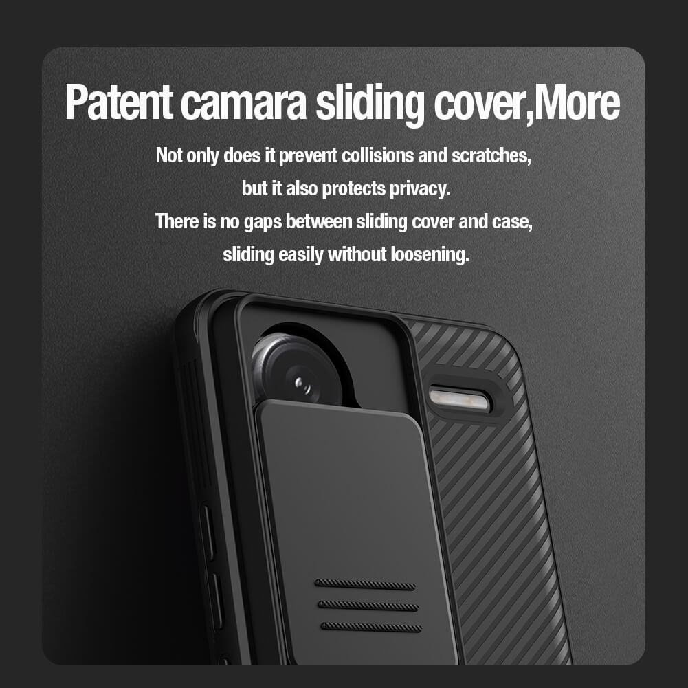 Nillkin CamShield Cover Case with Sliding Camera Protector Shockproof Protective Case for Xiaomi Redmi Note 13 Pro+ 5G(Redmi Note 13 Pro Plus 5G)