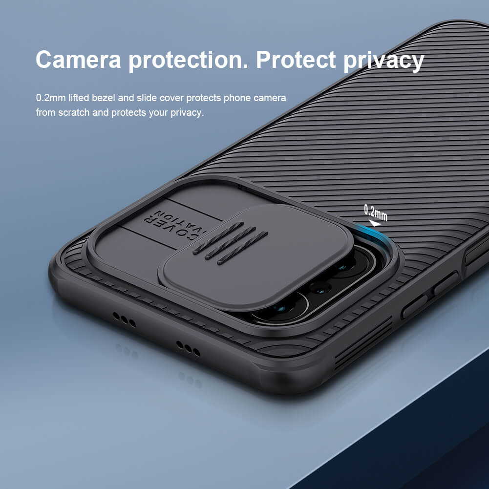 Nillkin CamShield Cover Case with Sliding Camera Protector Shockproof Protective Case for Xiaomi Poco F3
