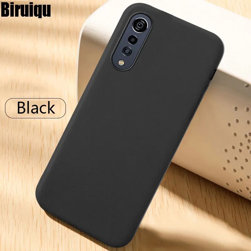 Slim smooth Luxury Shockproof Liquid Soft Silicone TPU Cover Case For LG Velvet