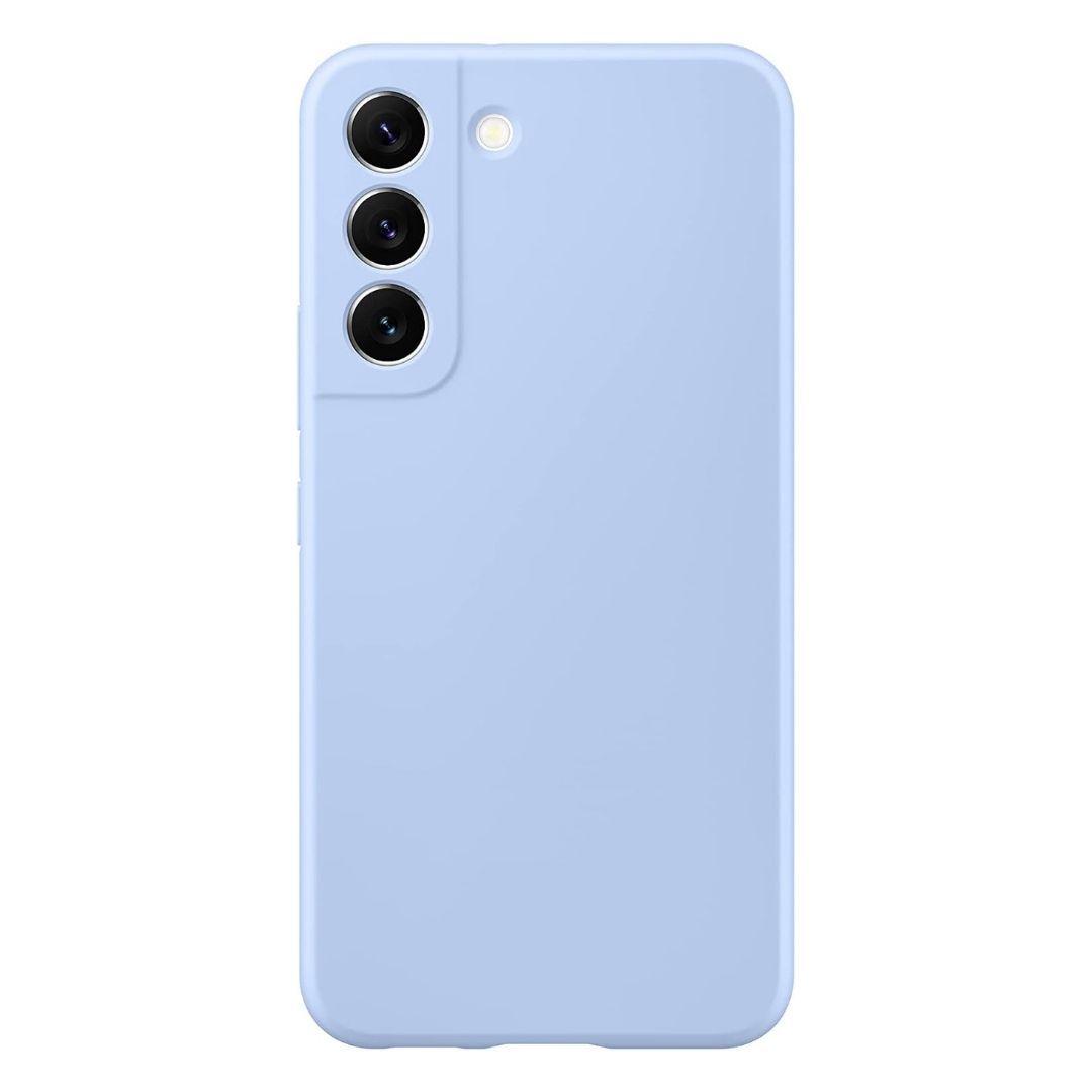 3 Layer Full Covered Slim Soft Rubber, Liquid Silicone Phone Cover Case for Samsung Galaxy S22+ (S22 Plus)