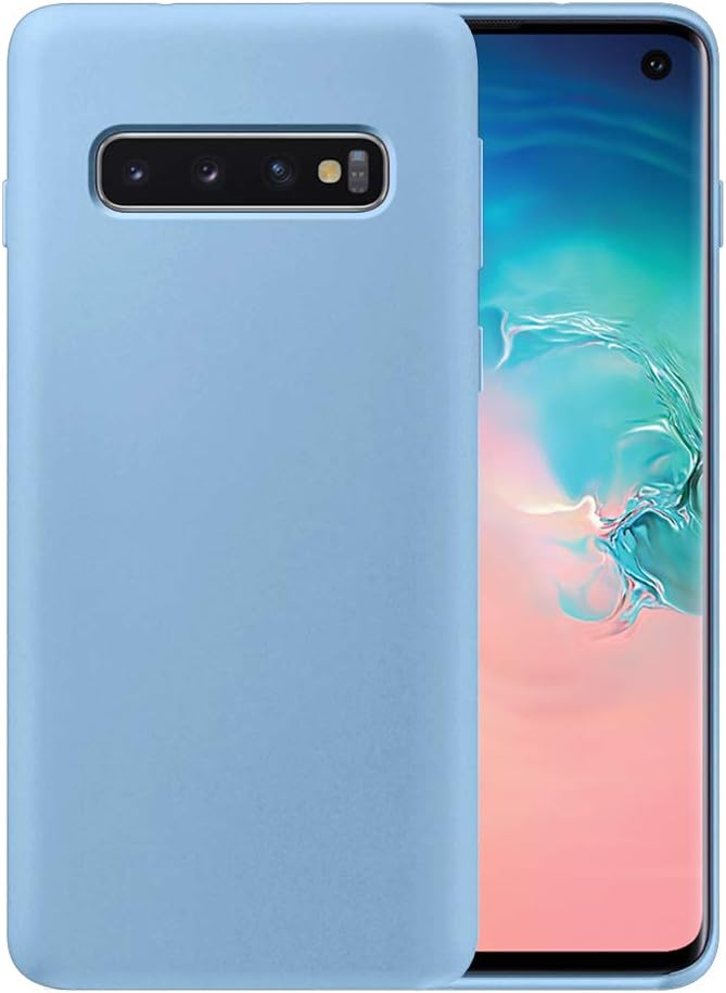3 Layer Full Covered Slim Soft Rubber, Liquid Silicone Phone Cover Case for Samsung Galaxy S10+ (Galaxy S10 Plus)