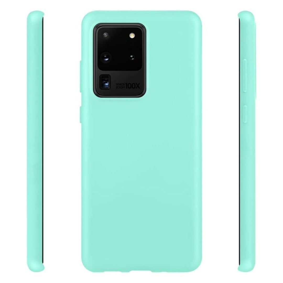 3 Layer Full Covered Slim Soft Rubber, Liquid Silicone Phone Cover Case for Samsung Galaxy S20 Ultra