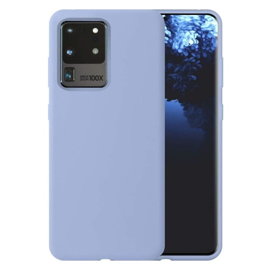 3 Layer Full Covered Slim Soft Rubber, Liquid Silicone Phone Cover Case for Samsung Galaxy S20 Ultra