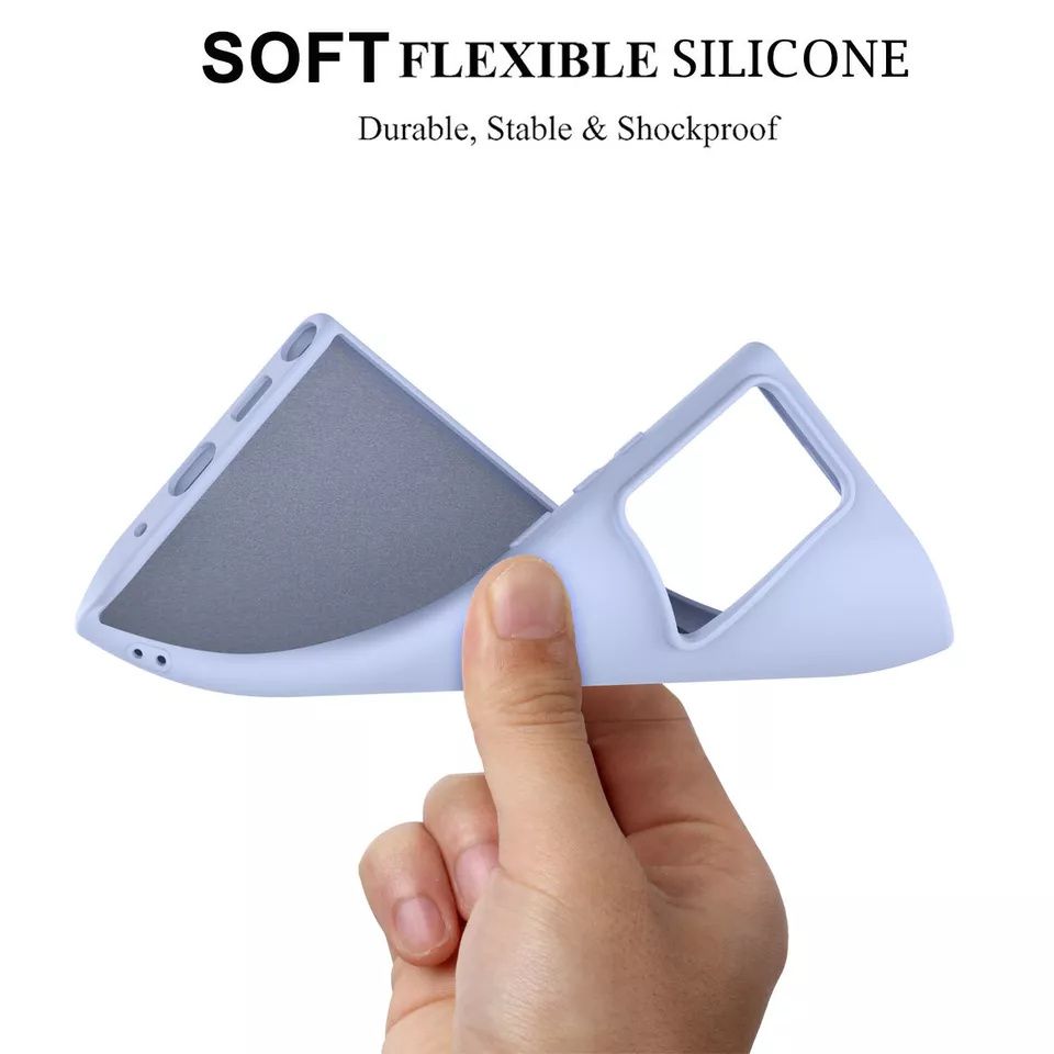 3 Layer Full Covered Slim Soft Rubber, Liquid Silicone Phone Cover Case for Samsung Galaxy Note 20 Ultra