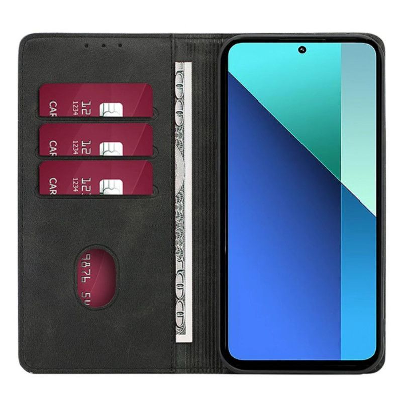 Wallet Black Retro Leather Flip All-Round Protection Cover Case for Xiaomi Redmi A3