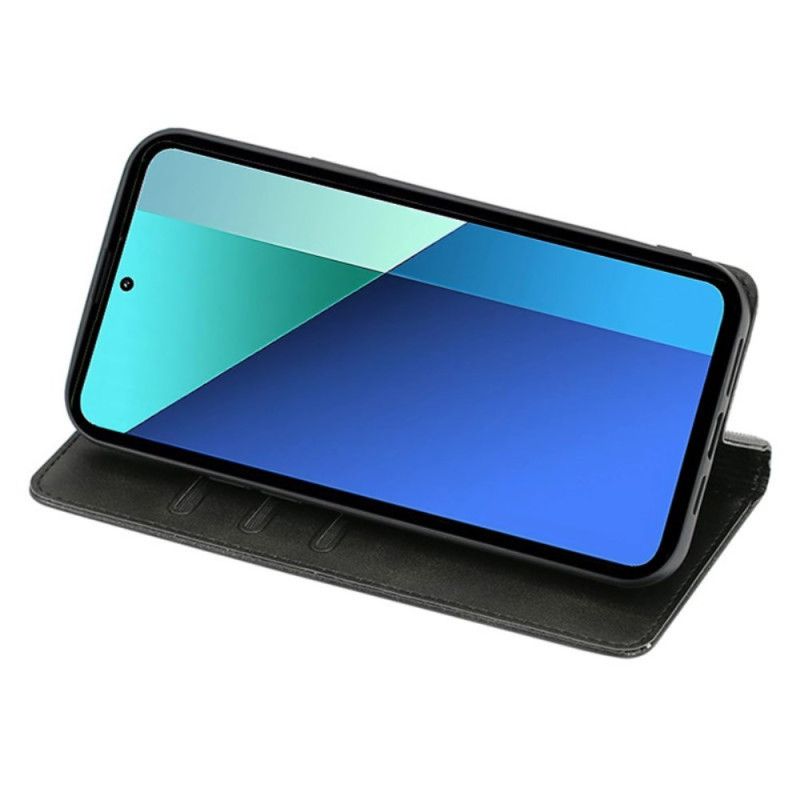 Wallet Black Retro Leather Flip All-Round Protection Cover Case for Xiaomi Redmi A3