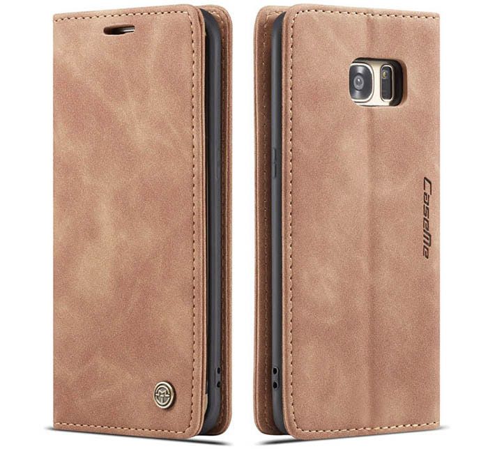 Wallet Black Retro Leather Flip All-Round Protection Cover Case for Samsung Galaxy S7 edge