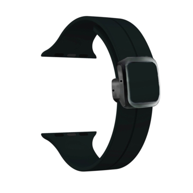 Silicone Rubber Watch Strap For Apple Watch 42mm, 44mm, 45mm, and 49mm, Watch Band Models Compatible for iWatch Series Ultra, SE, SE 2, Series 3,4,5,6,7,8 (Watch Not Included)
