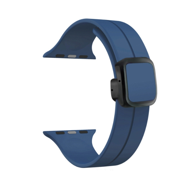 Silicone Rubber Watch Strap For Apple Watch 42mm, 44mm, 45mm, and 49mm, Watch Band Models Compatible for iWatch Series Ultra, SE, SE 2, Series 3,4,5,6,7,8 (Watch Not Included)