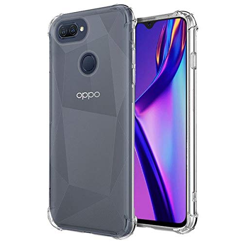 Clear Transparent TPU Shock absorbing/Drop Protection with Microdot Technology Cover Case for Oppo A5s