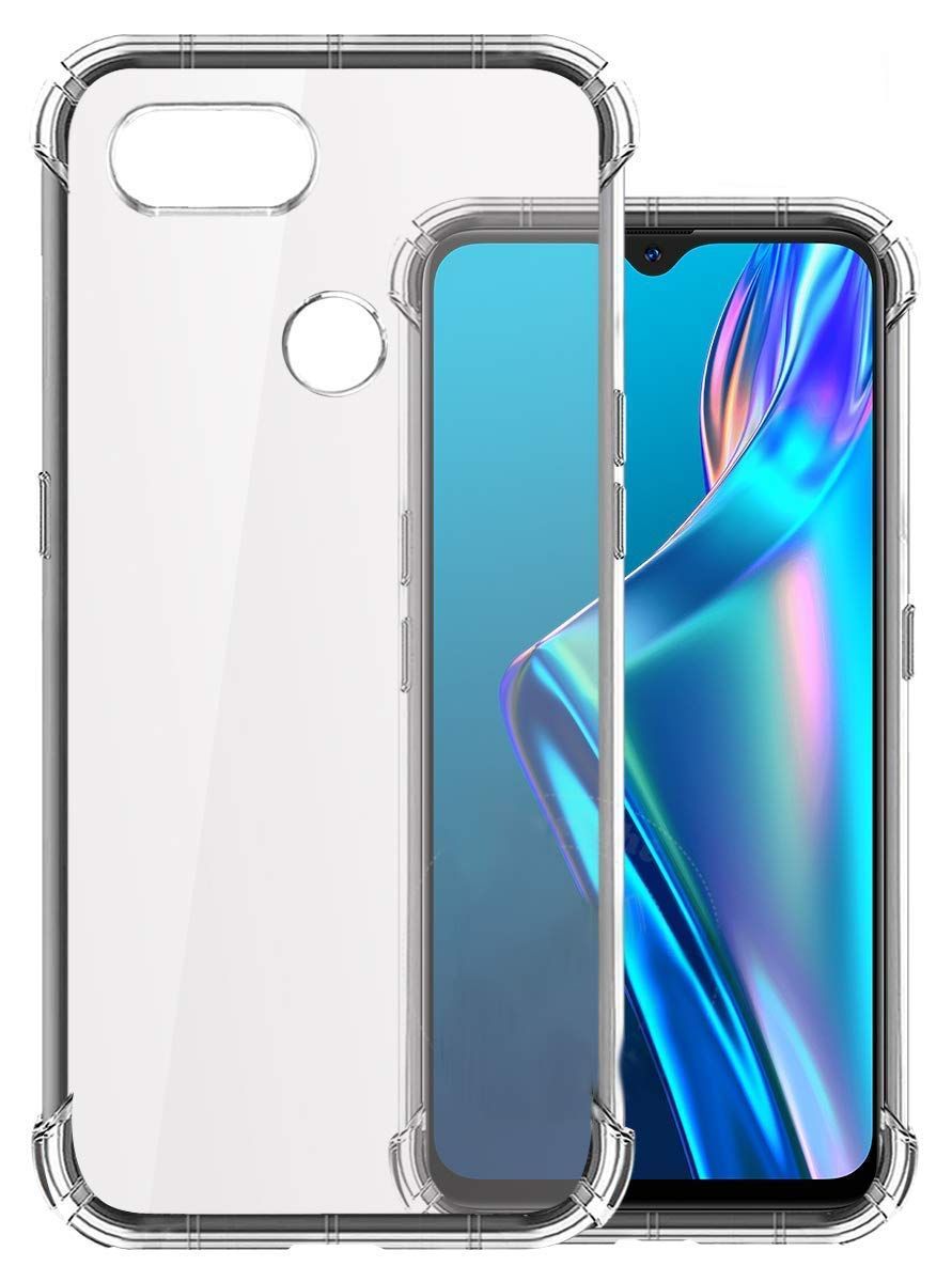 Clear Transparent TPU Shock absorbing/Drop Protection with Microdot Technology Cover Case for Oppo A5s