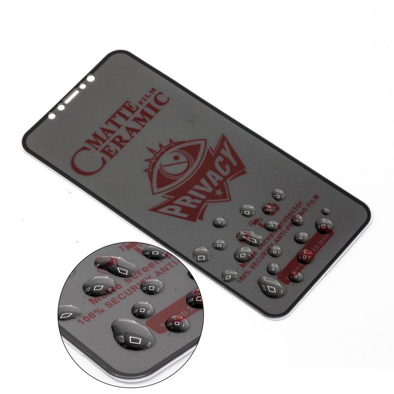 Flexible Ceramic Matte Privacy Film for Apple iPhone 13 Pro , Privacy Anti-Spy Anti-Fingerprint Bendable shock-resistance Ceramic Screen protector for iPhone 13 Pro (Ceramic, NOT GLASS)