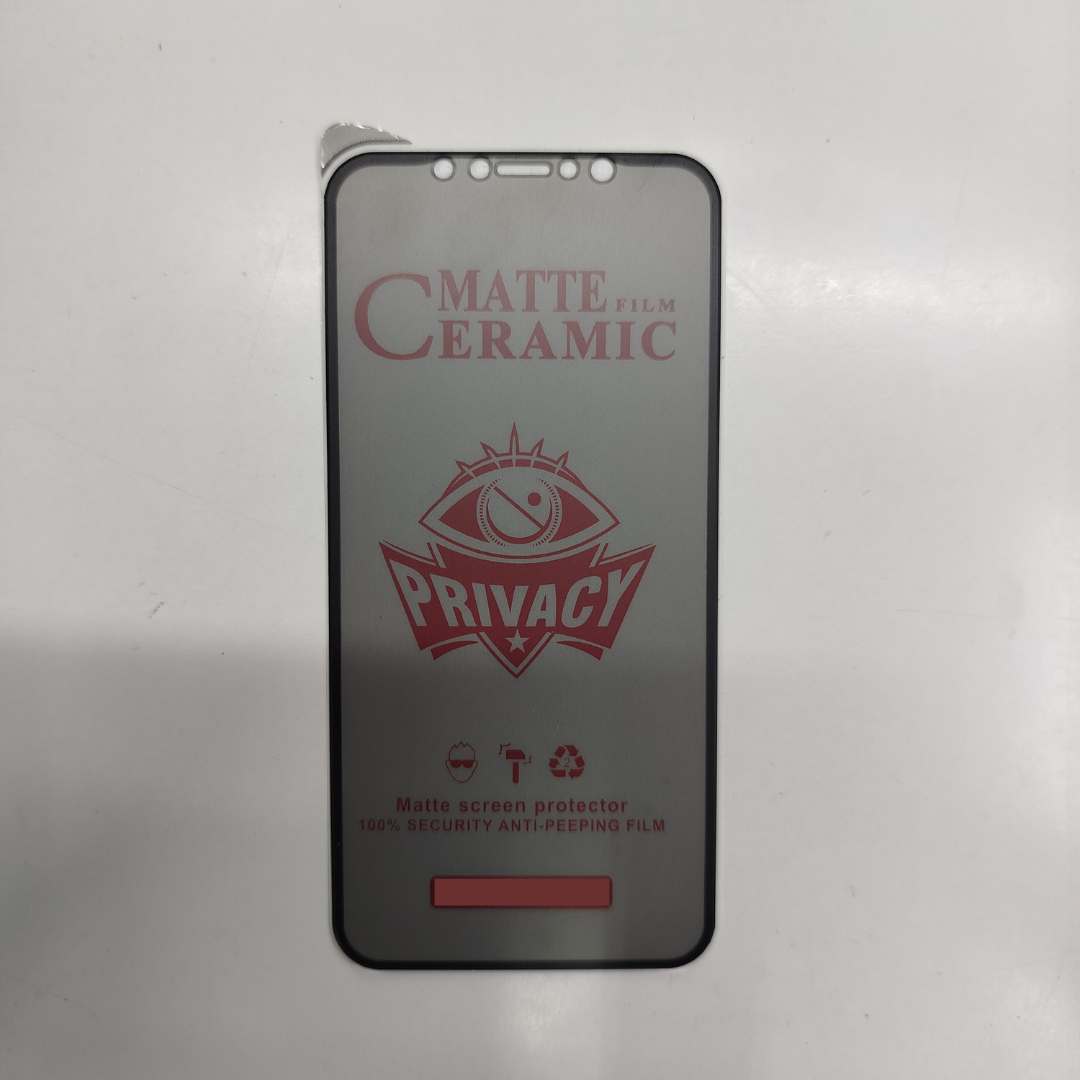 Flexible Ceramic Matte Privacy Film for Apple iPhone 13 Pro , Privacy Anti-Spy Anti-Fingerprint Bendable shock-resistance Ceramic Screen protector for iPhone 13 Pro (Ceramic, NOT GLASS)