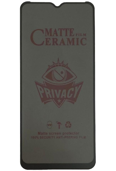 Flexible Ceramic Matte Privacy Film for Samsung A30, Privacy Anti-Spy Anti-Fingerprint Bendable shock-resistance Ceramic Screen protector for Samsung Galaxy A30 (Ceramic, NOT GLASS)
