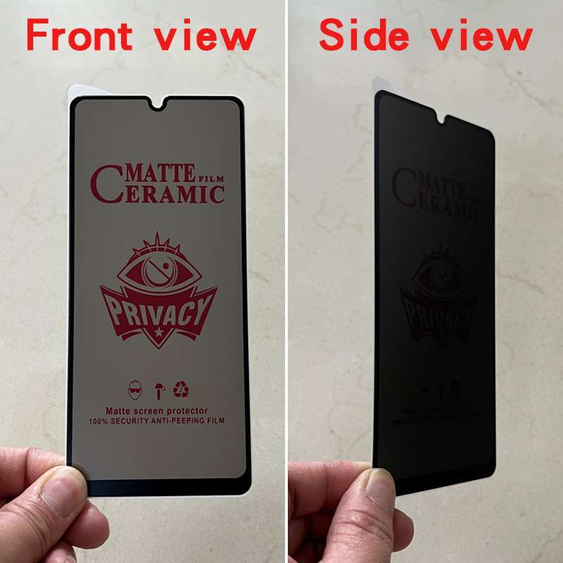 Flexible Ceramic Matte Privacy Film for Samsung A15, Privacy Anti-Spy Anti-Fingerprint Bendable shock-resistance Ceramic Screen protector for Samsung Galaxy A15 (Ceramic, NOT GLASS)