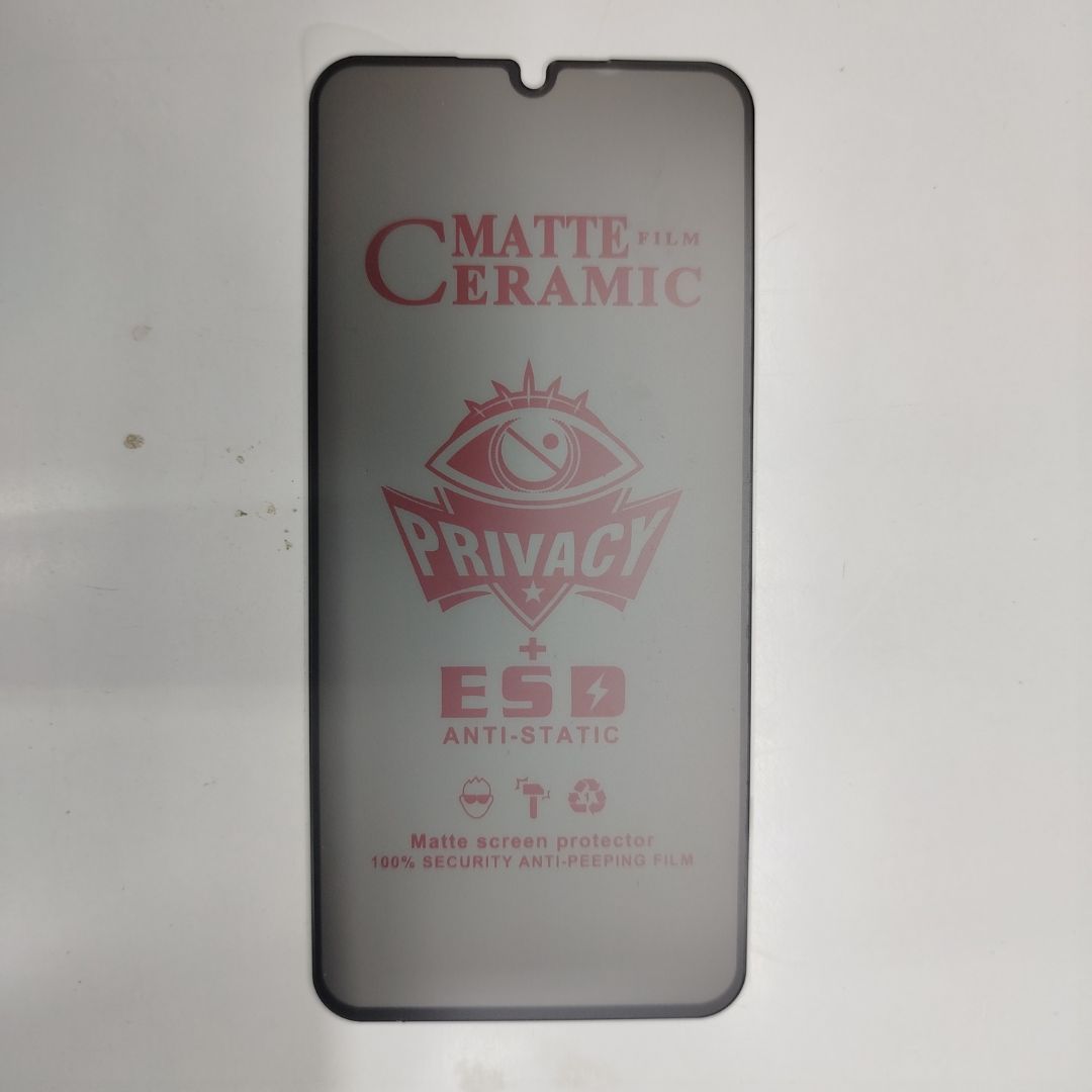 Flexible Ceramic Matte Privacy Film for Samsung A15, Privacy Anti-Spy Anti-Fingerprint Bendable shock-resistance Ceramic Screen protector for Samsung Galaxy A15 (Ceramic, NOT GLASS)